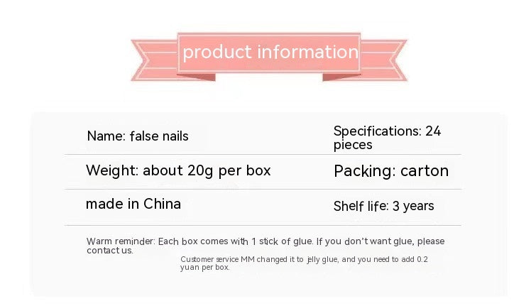 Peach Pink Almond French Nail Patch with Powder Gradient Apricot and Jelly Glue - Teleplus minimalist french nail patch