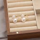 Pearl Dual-wear Special-interest Design 925 Silver Stud Earrings - Pearl Dual Purpose Earrings for Bling and Zing