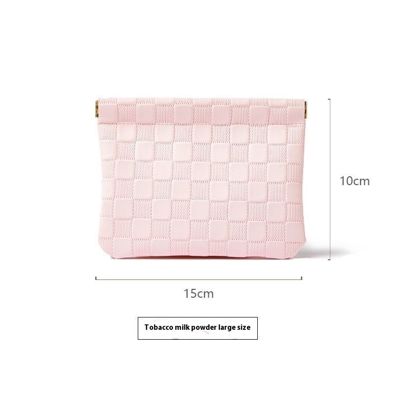 Pearl White Small Size Travel Pepper and Smoke Milk Powder Multi-Purpose Bag - Teleplus for smoke milk powder pearl