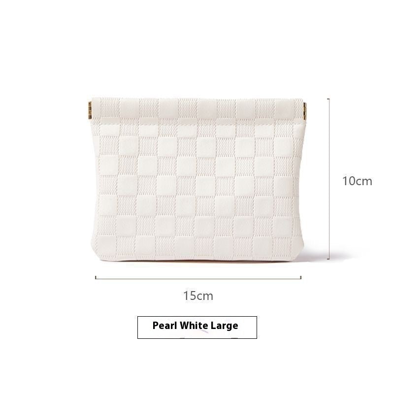 Pearl White Small Size Travel Pepper and Smoke Milk Powder Multi-Purpose Bag - Teleplus for smoke milk powder pearl