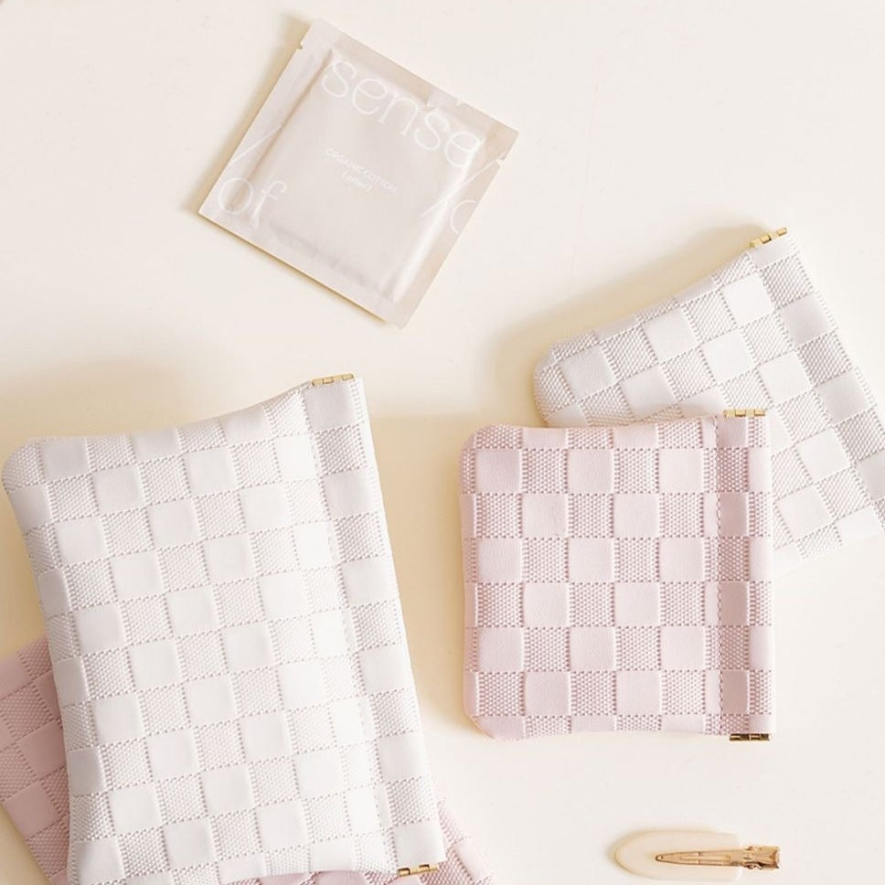 Pearl White Small Size Travel Pepper and Smoke Milk Powder Multi-Purpose Bag - Teleplus for smoke milk powder pearl