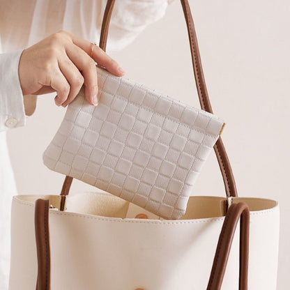 Pearl White Small Size Travel Pepper and Smoke Milk Powder Multi-Purpose Bag - Teleplus for smoke milk powder pearl