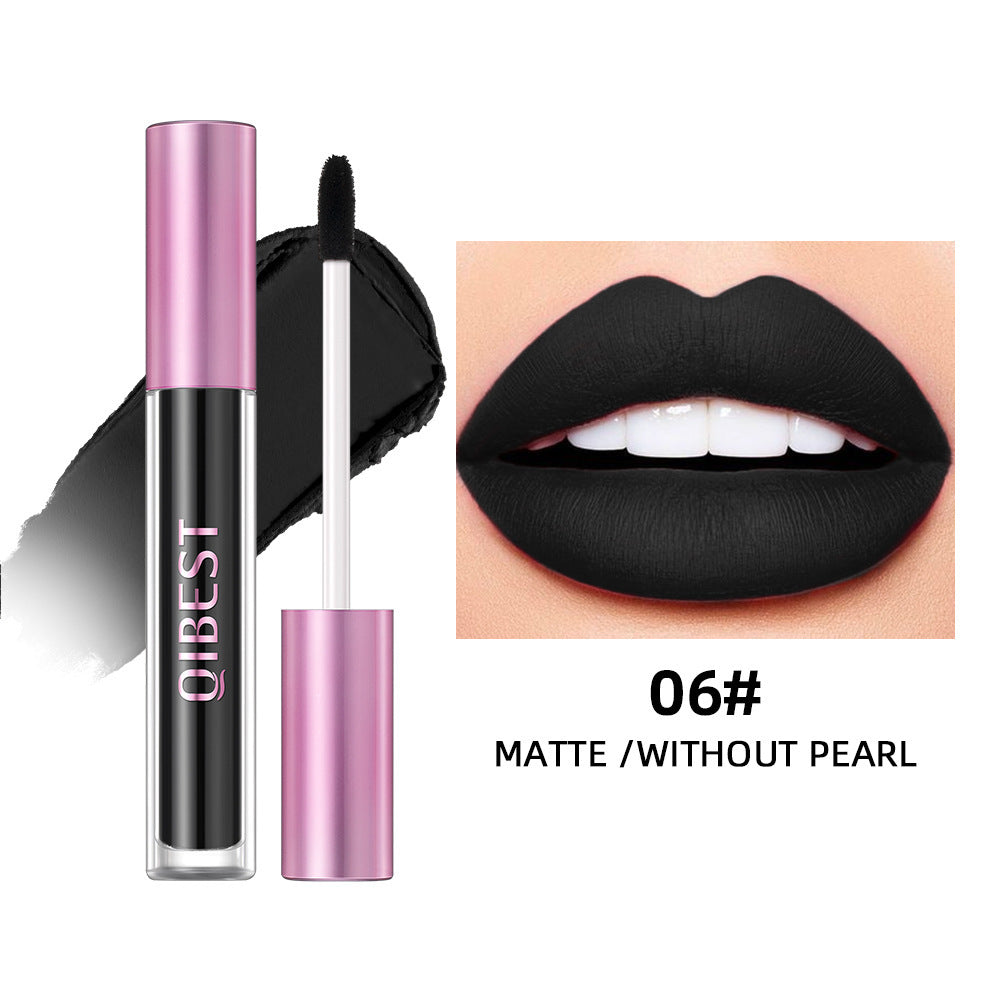 Pearlescent Lip Lacquer Gold Matte Durable Waterproof Natural Skin Enhancer - Teleplus pearlescent lip lacquer gold