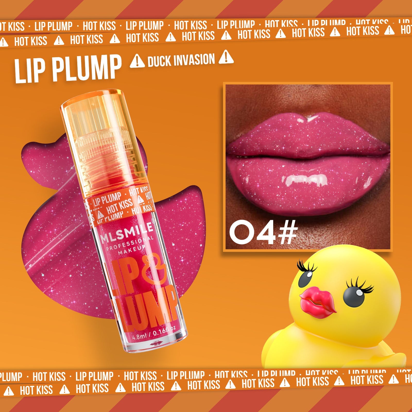Pearlescent Liquid Lipstick with Moisturizing and Discoloration Repair - Teleplus Benefits duck lip gloss mirror