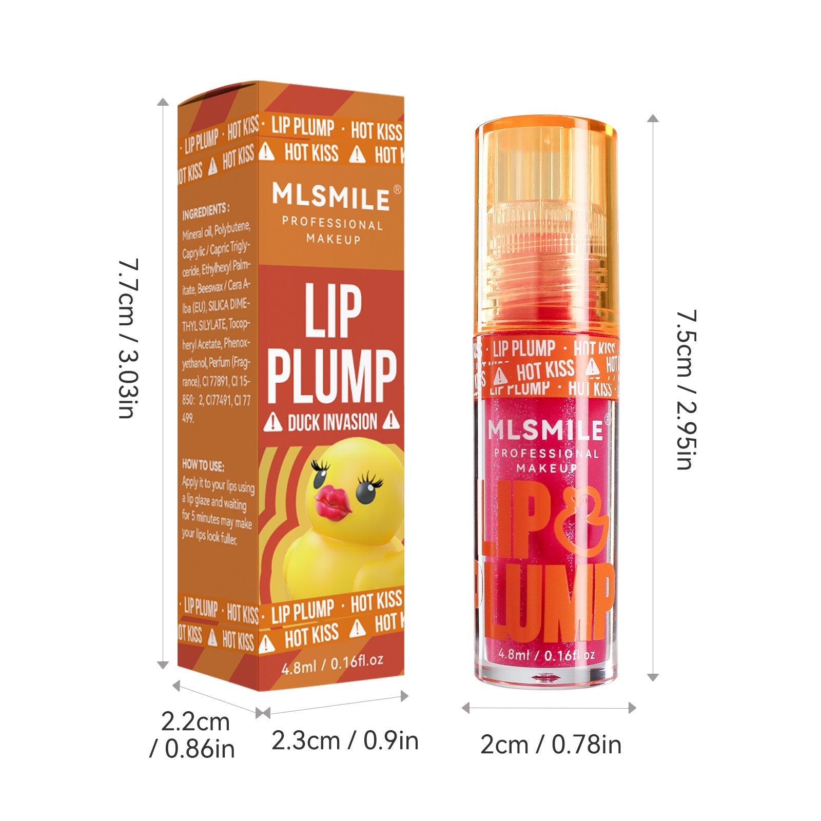 Pearlescent Liquid Lipstick with Moisturizing and Discoloration Repair - Teleplus Benefits duck lip gloss mirror