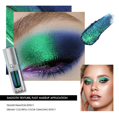 Pearlescent Monochromatic Metal Liquid Eye Shadow for Universal Skin Tones - All pearlescent monochromatic metal liquid