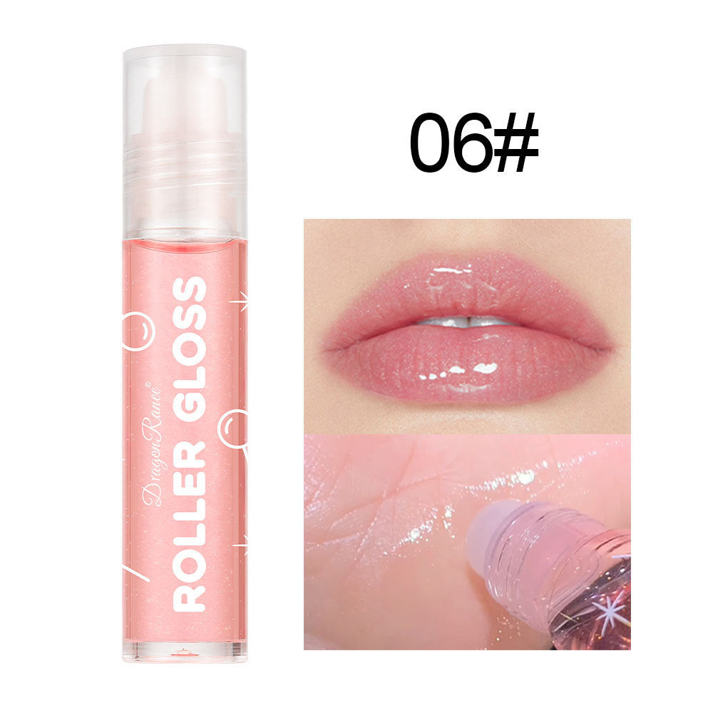 Pearlescent Transparent Lip Gloss with Single Sequin Finish - Teleplus pearlescent transparent lip gloss