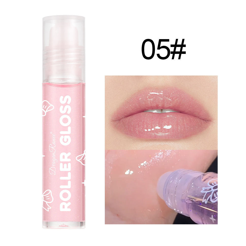 Pearlescent Transparent Lip Gloss with Single Sequin Finish - Teleplus pearlescent transparent lip gloss