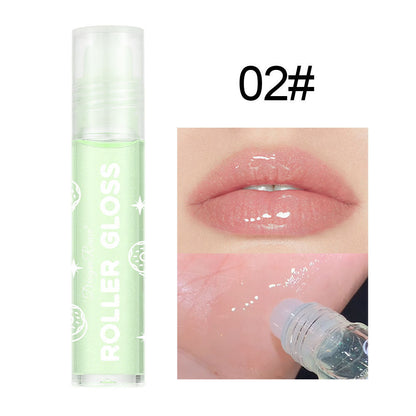 Pearlescent Transparent Lip Gloss with Single Sequin Finish - Teleplus pearlescent transparent lip gloss