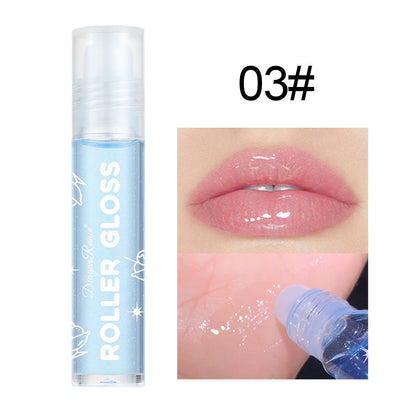 Pearlescent Transparent Lip Gloss with Single Sequin Finish - Teleplus pearlescent transparent lip gloss