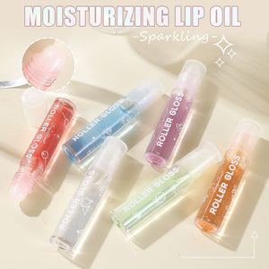 Pearlescent Transparent Lip Gloss with Single Sequin Finish - Teleplus pearlescent transparent lip gloss