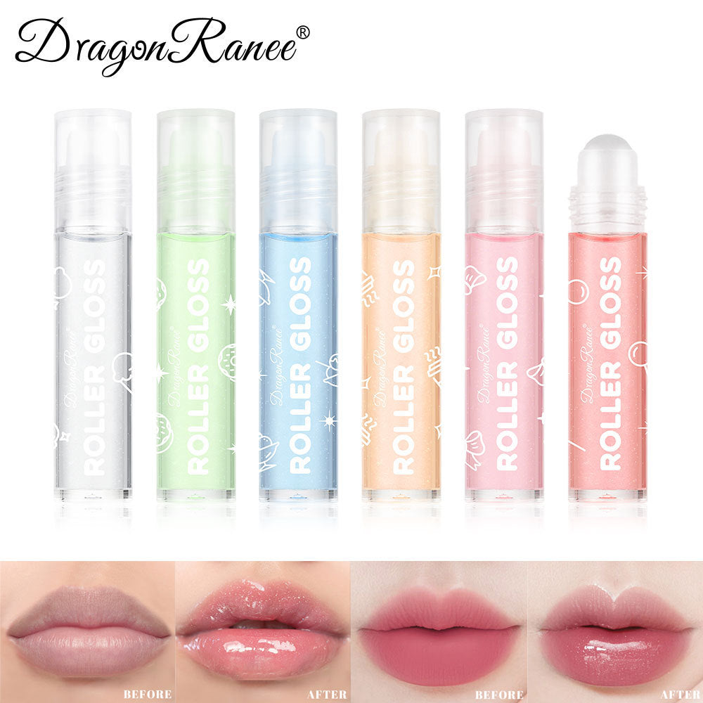 Pearlescent Transparent Lip Gloss with Single Sequin Finish - Teleplus pearlescent transparent lip gloss