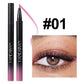 Pearlescent Waterproof Liquid Eyeliner in Metallic Purple Blue Black Shades - Teleplus pearlescent eyeliner waterproof