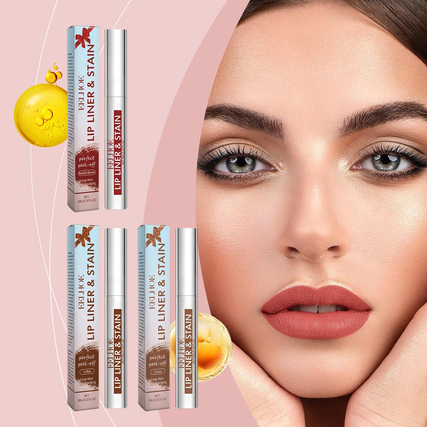 Peeling Lip Gloss for Hydration and Nourishment with Moisture Boost - Teleplus peeling lip gloss waterproof liner