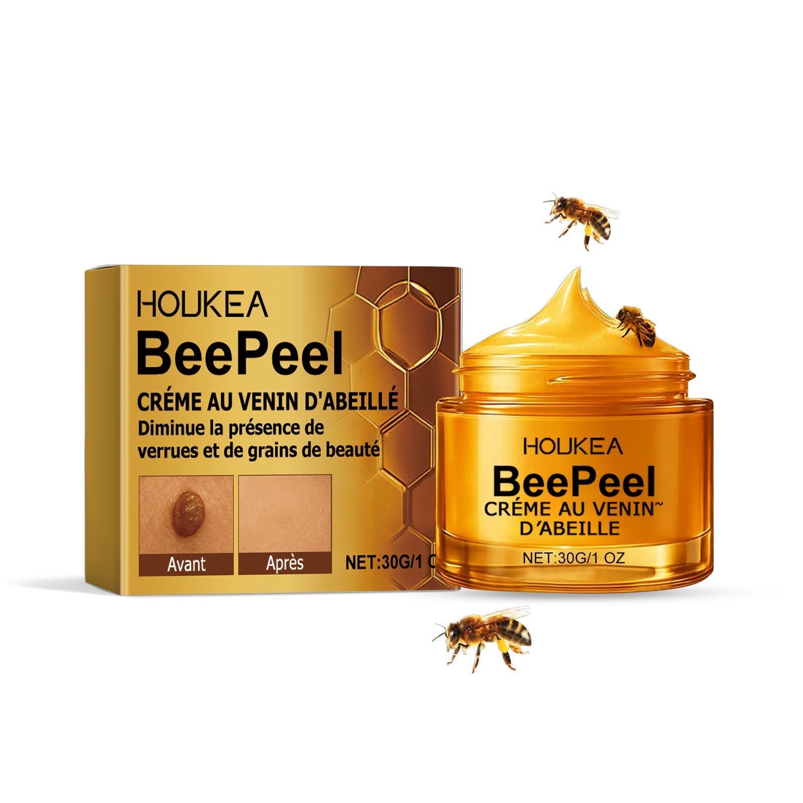 Peppermint Bee Venom Skin Care Cream with Tea Tree Oil and Chamomile - tea tree oil skin care cream bee venom