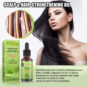 Peppermint Rosemary Vitamin Oil for Hair Growth Natural Plant Extracts - Teleplus hair growth