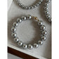 Perfect Circle Artificial Australian White Pearl Bracelet Fashion Real Hemp Tahidi Black Pearl - Perfect Circle Pearl