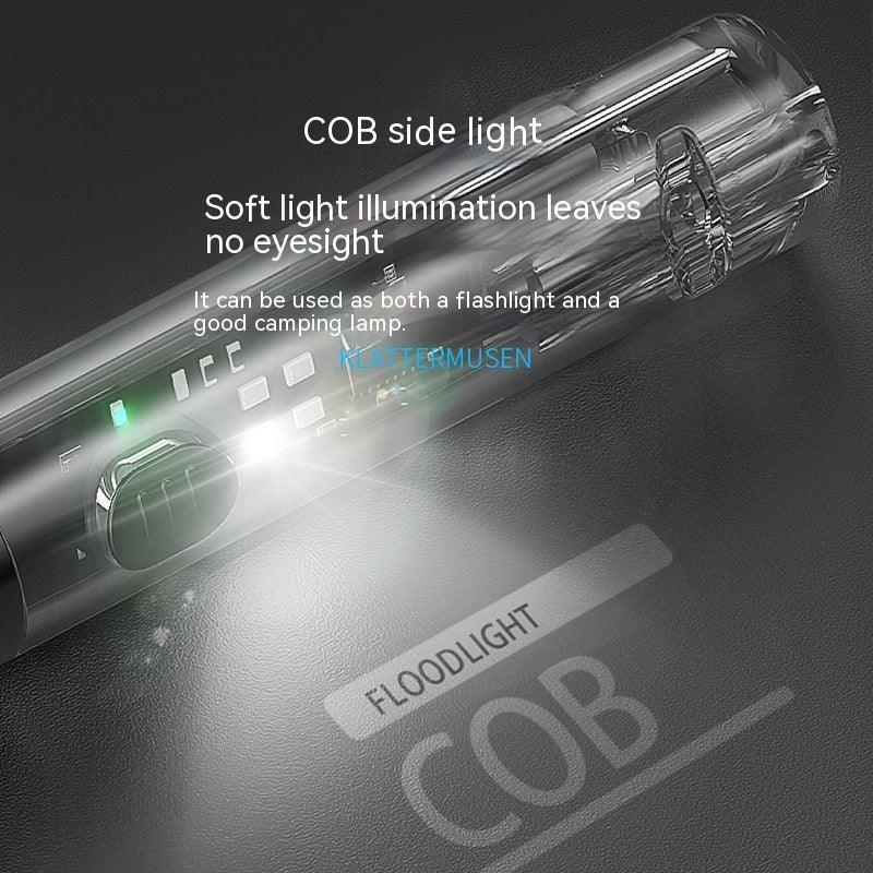 Personality Portable Outdoor Flashlight with Built-in Battery and USB Charging - Teleplus fashion personality portable