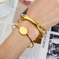 Personality Punk Ins Style Bracelet - Personality Punk Ins Style Bracelet in Gold Stainless Steel