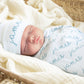 Personalized Baby Swaddle Blanket - Swaddle Blanket with Font Choice for Stylish Newborns