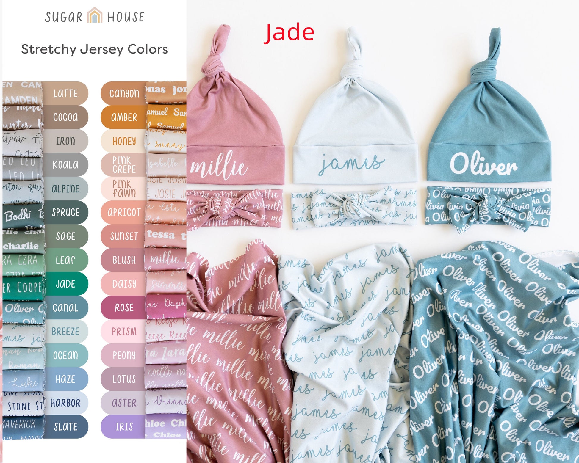 Personalized Baby Swaddle Blanket - Swaddle Blanket with Font Choice for Stylish Newborns