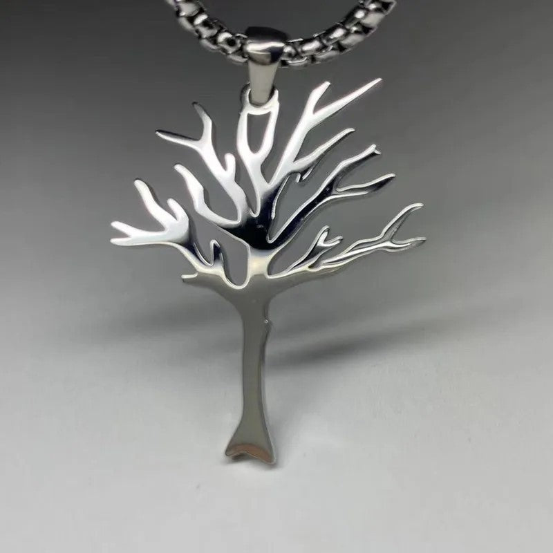 Personalized High-grade Stainless Steel Lucky Tree Necklace - Personalized Stainless Steel Lucky Tree Necklace