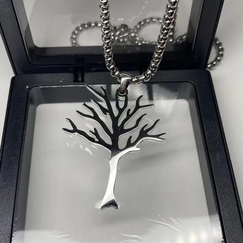 Personalized High-grade Stainless Steel Lucky Tree Necklace - Personalized Stainless Steel Lucky Tree Necklace