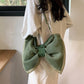 Personalized Shoulder Crossbody Bag with Butterfly Knot Design - butterfly knot personalized shoulder crossbody