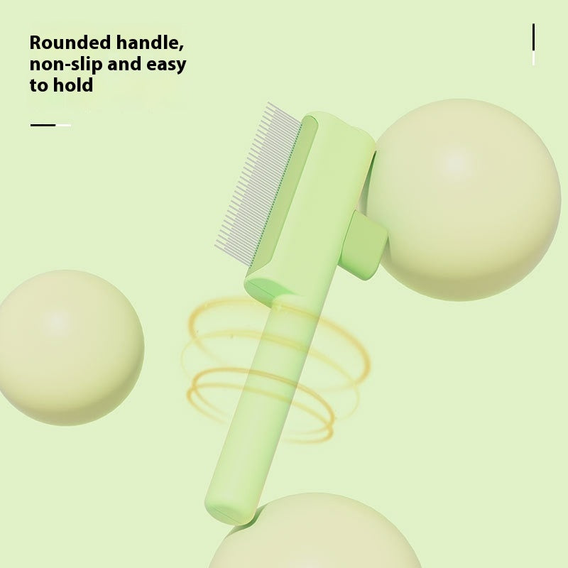 Pet Comb with Dense Gear and Short Teeth for Grooming Dogs Cats - Teleplus dense gear short teeth