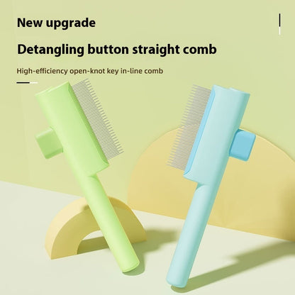 Pet Comb with Dense Gear and Short Teeth for Grooming Dogs Cats - Teleplus dense gear short teeth