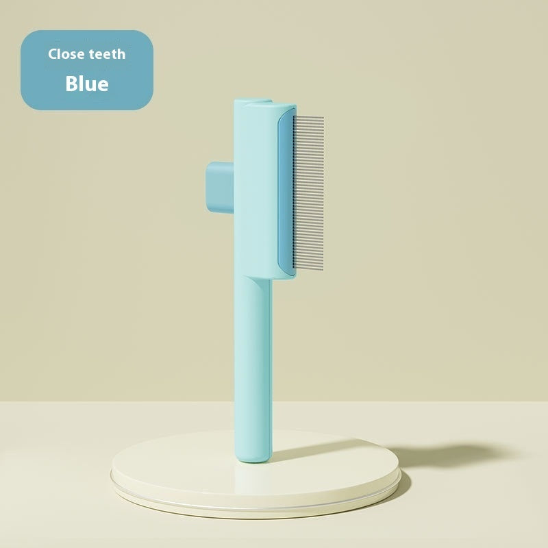 Pet Comb with Dense Gear and Short Teeth for Grooming Dogs Cats - Teleplus dense gear short teeth