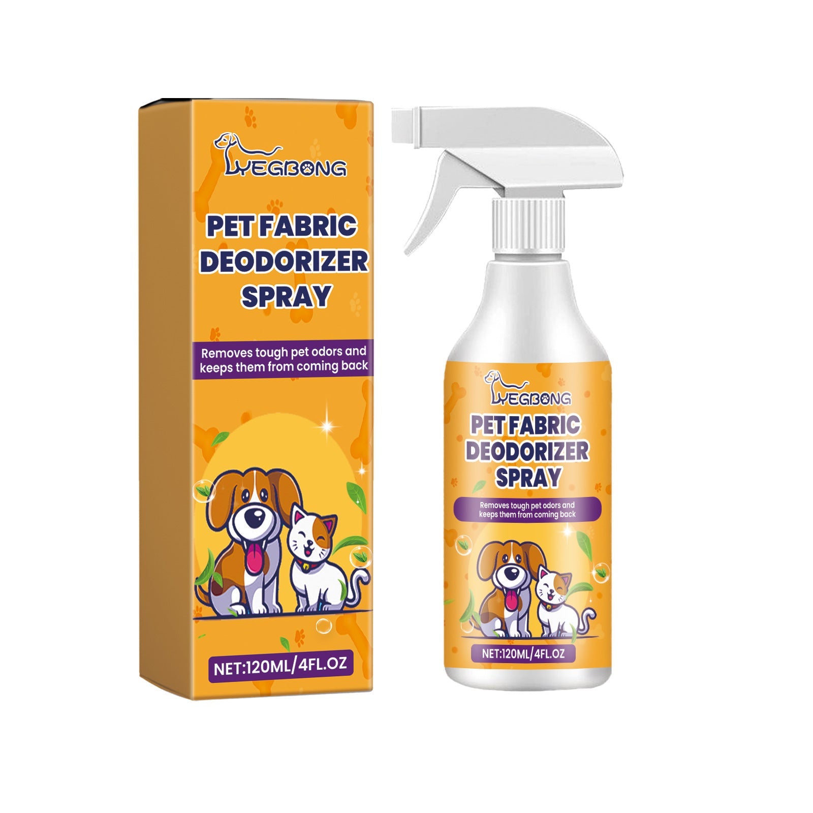 Pet Deodorant Spray Fresh Air Odor Eliminator for Dogs and Cats 120ml - deodorant spray pet