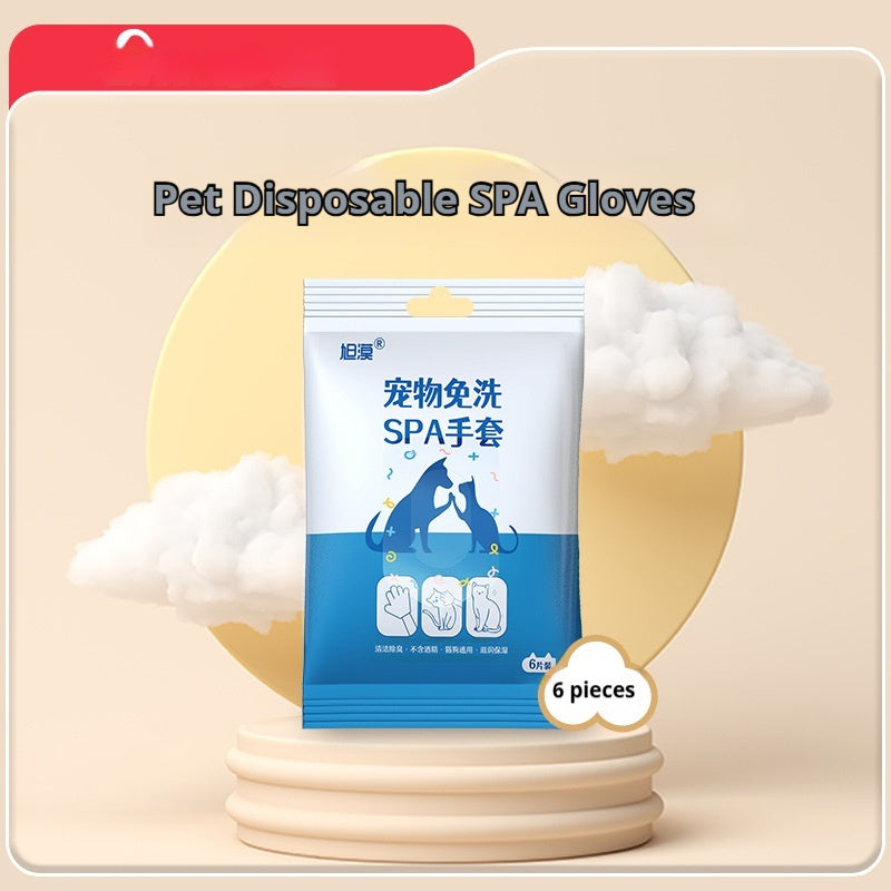 Pet Disposable Gloves for Grooming and Cleaning Non-Woven 1 or 6 Pack - Teleplus pet disposable gloves