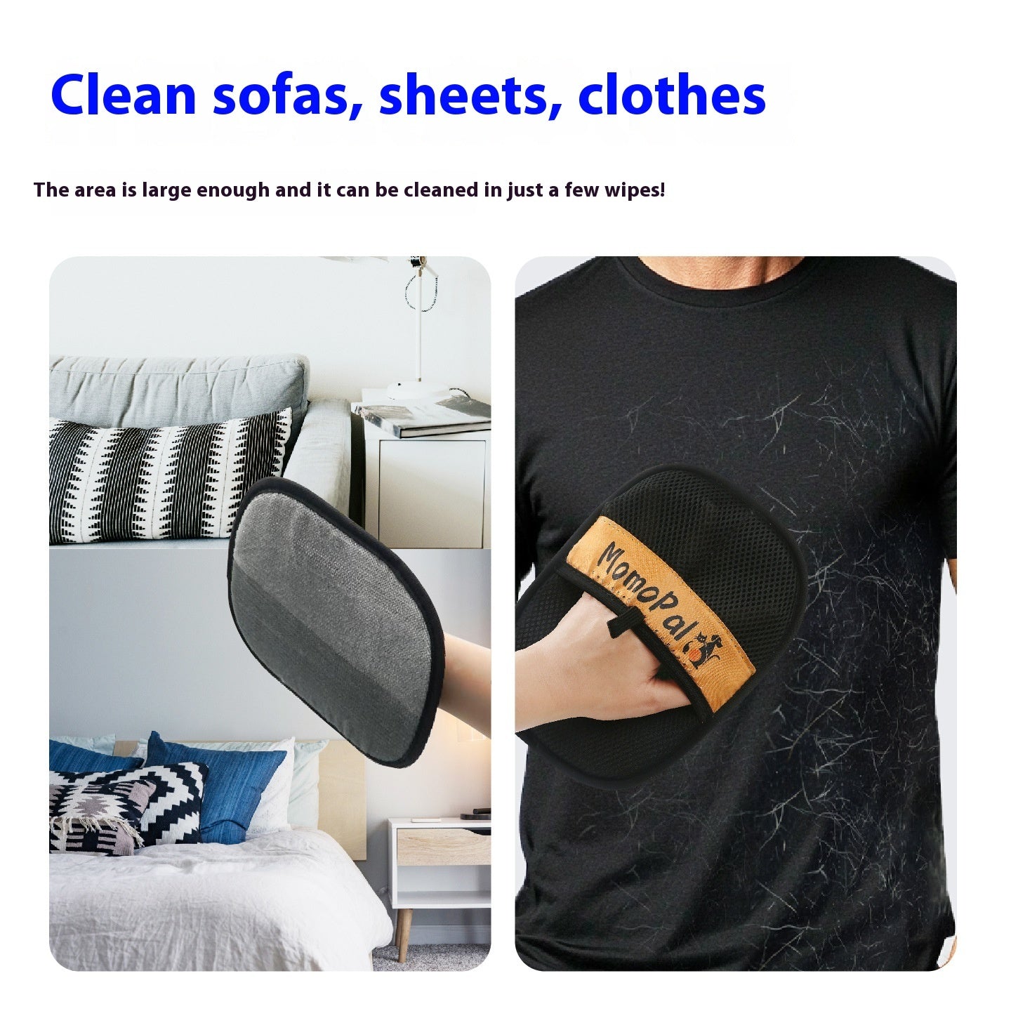 Pet Grooming Glove for Dogs and Cats Deshedding Brush Hair Remover Mitt