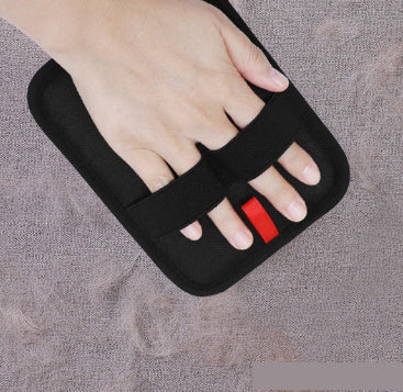 Pet Hair Removal Glove Brush Black Sticky Roller for Grooming and Cleaning - Teleplus hair removal
