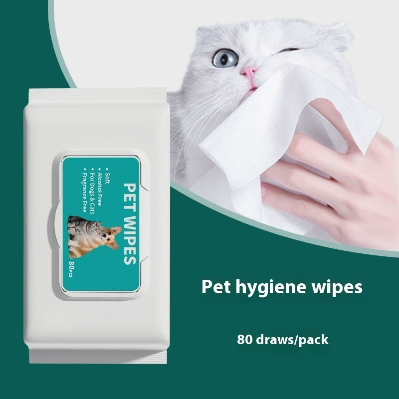 Pet Hygiene Wipes for Cats General Cleaning Wet 10 Count Pack - Teleplus pet hygiene wipes english neutral disposable