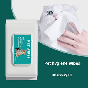 Pet Hygiene Wipes for Cats General Cleaning Wet 10 Count Pack - Teleplus pet hygiene wipes english neutral disposable