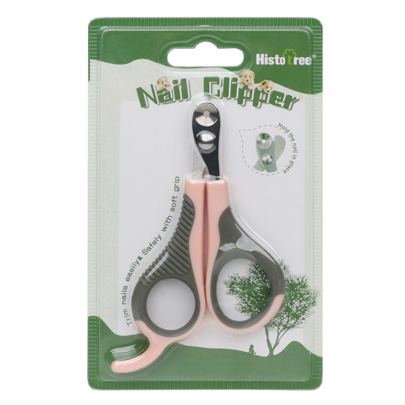 Pet Nail Clipper for Dogs Ergonomic Grooming Tool in Pink Blue Green - Teleplus pet nail