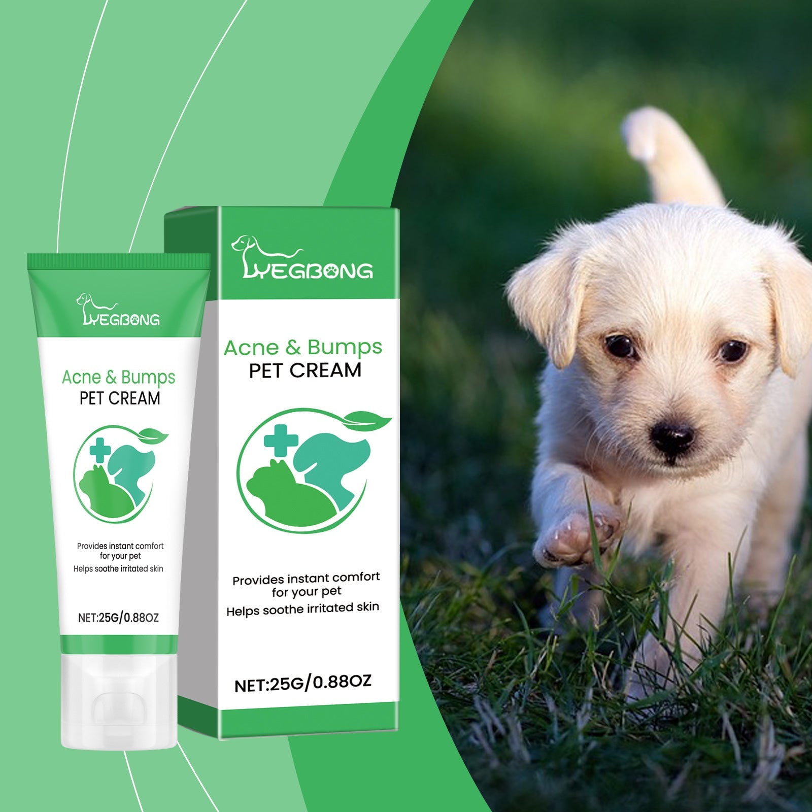Pet Neck Cream with Aloe and Tea Tree Oil for Soothing Care 25g - Teleplus neck cream pet care
