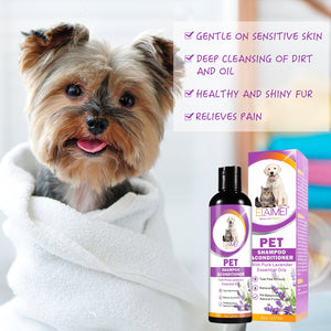 Pet Shampoo for Dogs and Cats Natural Grooming Cleans Protects 200-500ml - Teleplus
