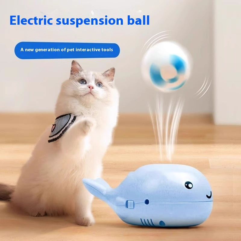 Pet Whale Float Toy USB Rechargeable Interactive Toys for Dogs and Cats - pet whale float toys