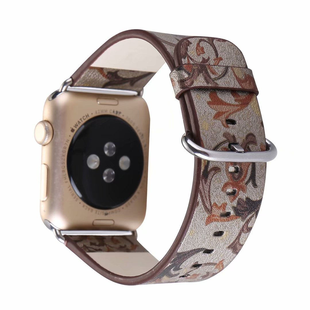 Phoenix flower strap universal leather watch - Phoenix Flower Strap Universal Leather Watch Band