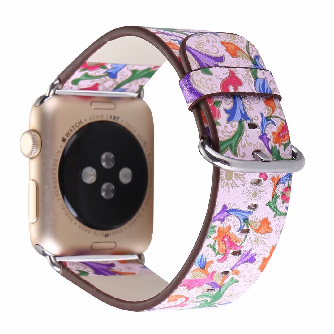 Phoenix flower strap universal leather watch - Phoenix Flower Strap Universal Leather Watch Band