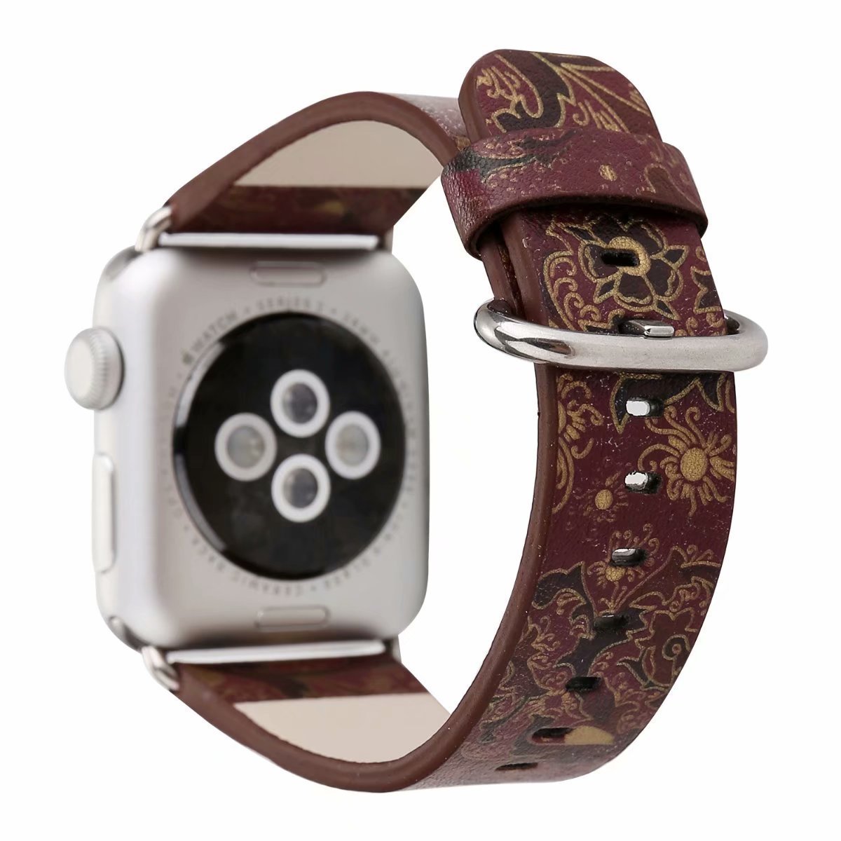 Phoenix flower strap universal leather watch - Phoenix Flower Strap Universal Leather Watch Band