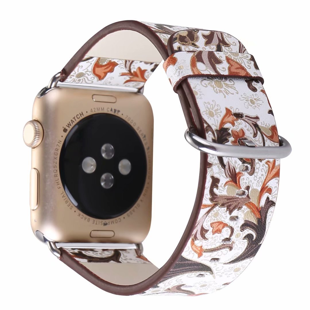 Phoenix flower strap universal leather watch - Phoenix Flower Strap Universal Leather Watch Band