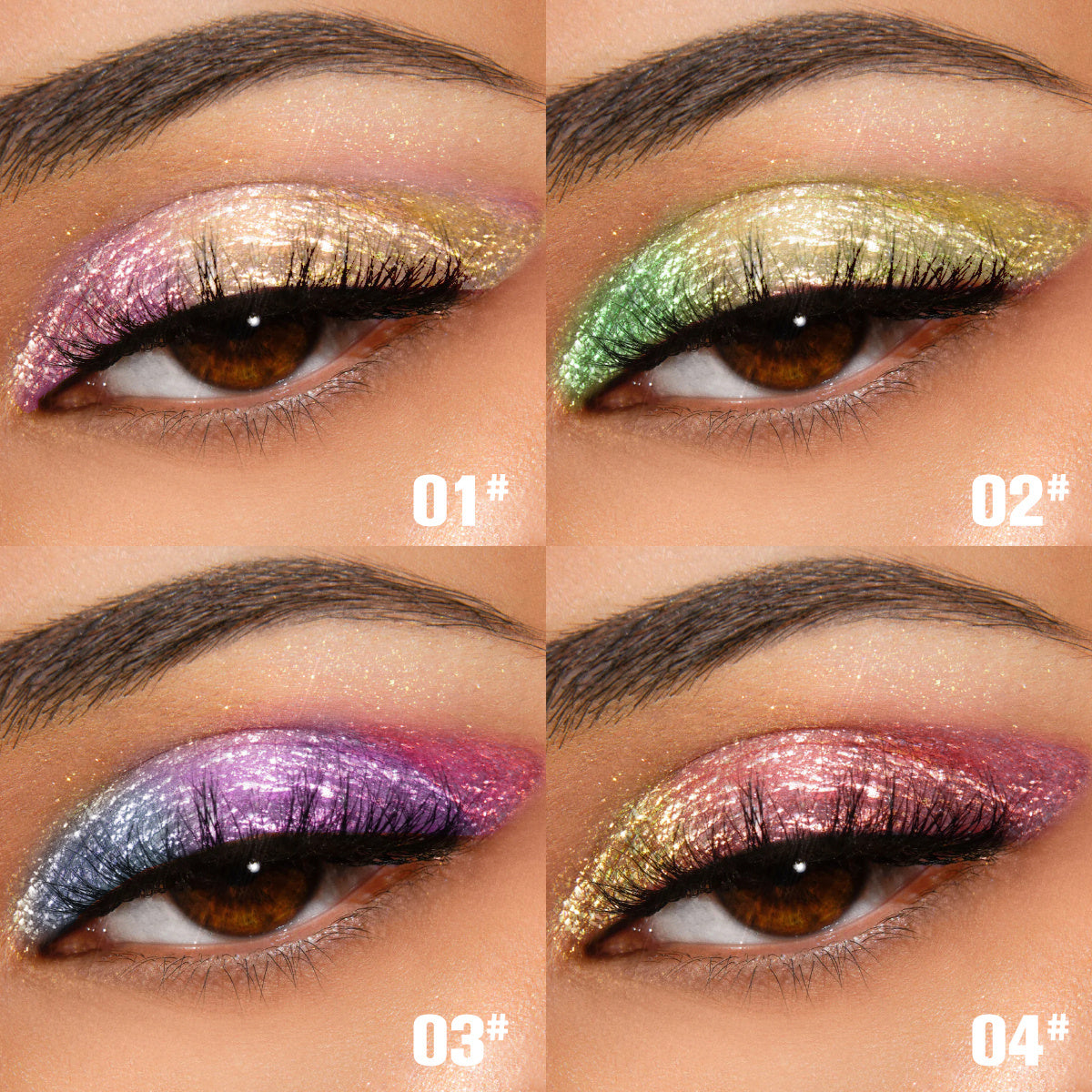 Phofay Chameleon Multichrome Shadow Bundle with Waterproof Applicators - Teleplus phofay chameleon multichrome shadow