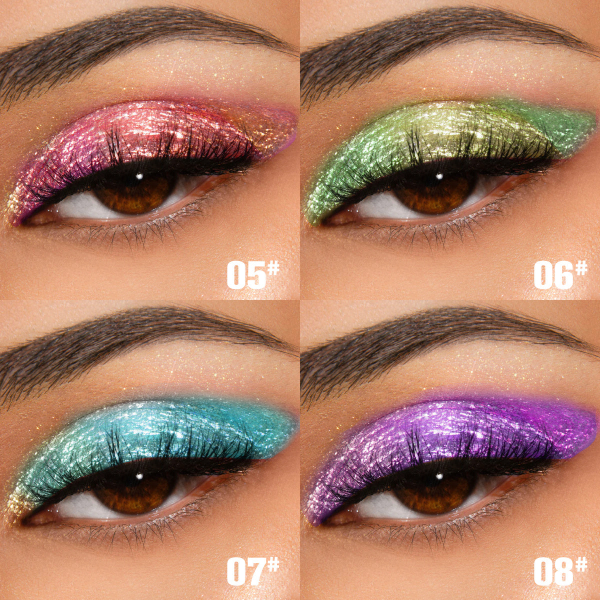 Phofay Chameleon Multichrome Shadow Bundle with Waterproof Applicators - Teleplus phofay chameleon multichrome shadow