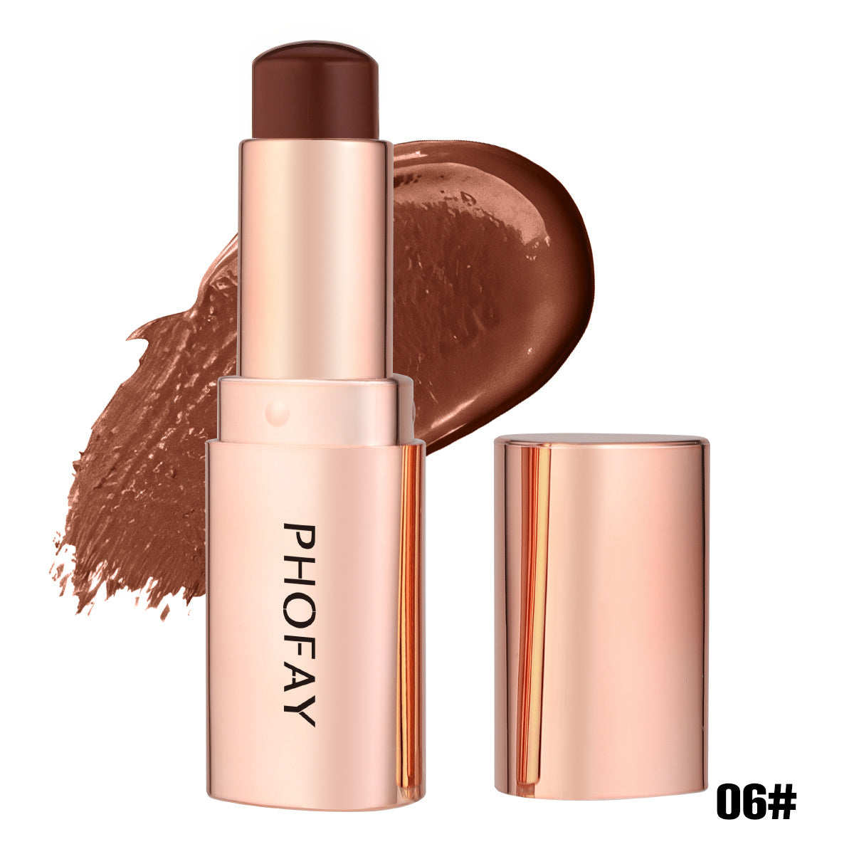 Phofay Contour Stick for a Soft Matte Finish and Easy Application - Teleplus phofay contour stick swipe