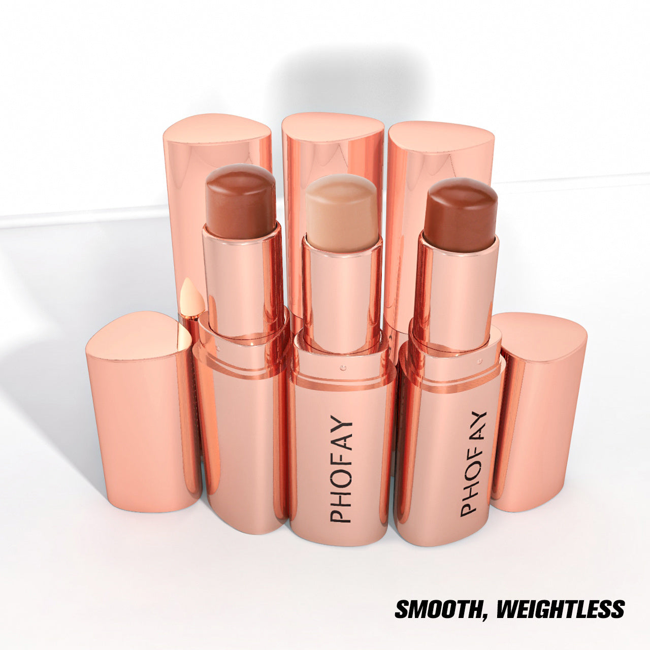 Phofay Contour Stick for a Soft Matte Finish and Easy Application - Teleplus phofay contour stick swipe