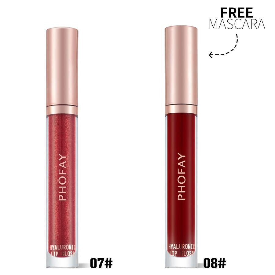 Phofay Hyaluronic Lip Gloss Set for Moisturizing Soft Lips - Teleplus phofay hyaluronic lip gloss set